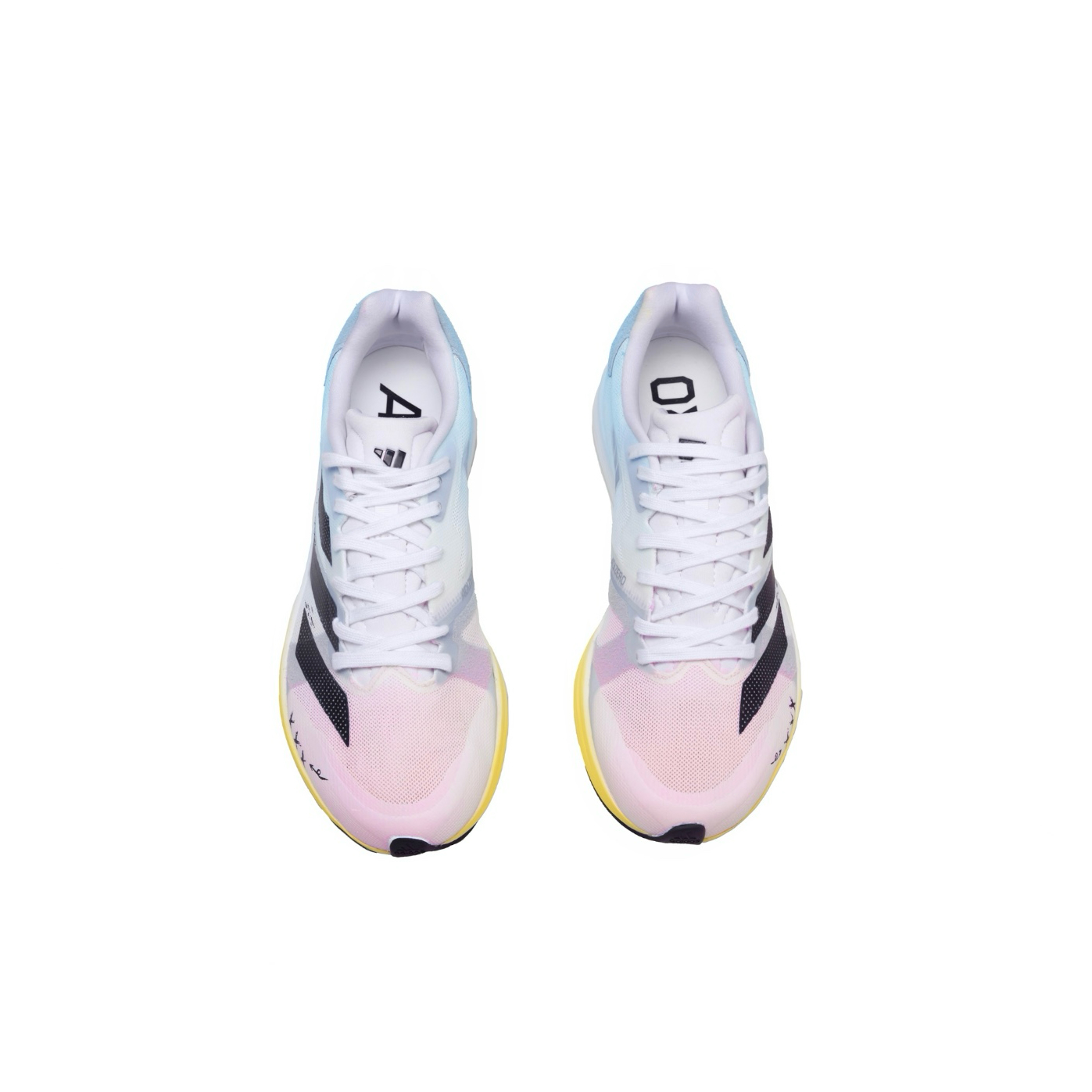 Adidas Adizero RC 4 Abrasion Resistant, Breathable, And Quick Dry Low top Running Shoes Men’s Pink Blue