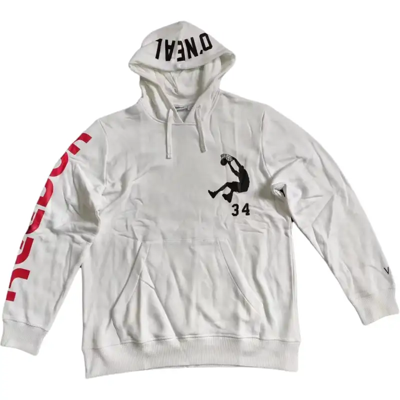 Reebok VB UNISEX HOODIE Victoria Beckham, O'Neill Fleece Hooded Alphanumeric Sweatshirt Men's