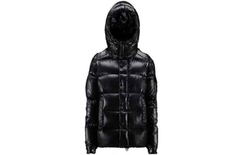 Moncler Women's Maya 70th Anniversary Special Edition Short Down Jacket Black