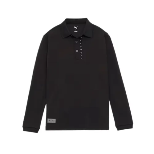 PUMA Golf Clothing Women's Black Lapel Moderate