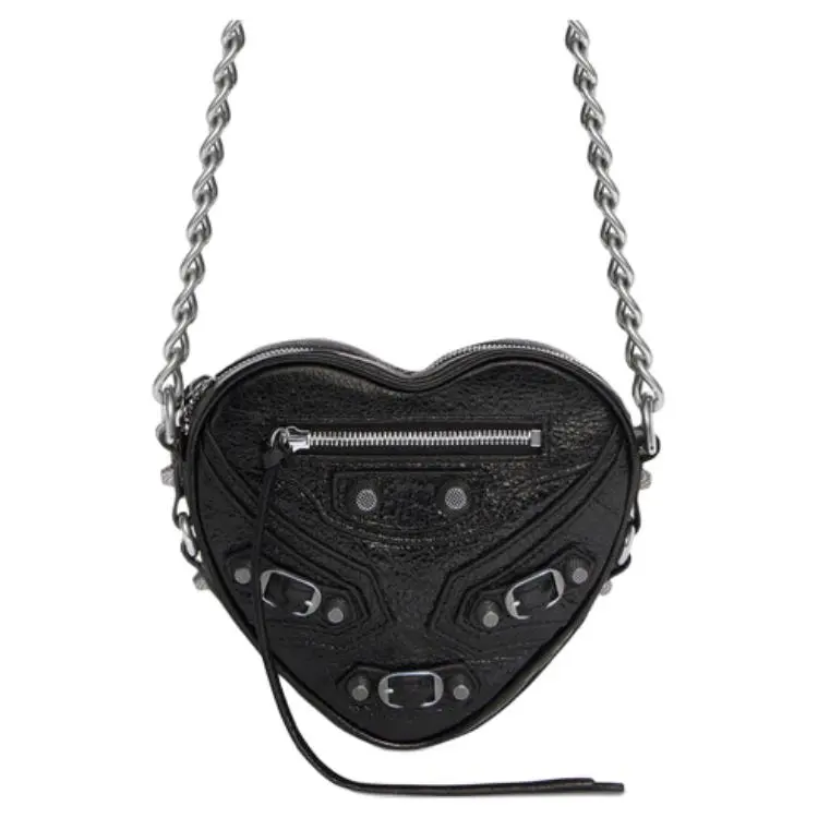 Balenciaga Le Cagole Heart Mini Bag Black
