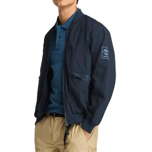 Timberland Jackets Men's Blue Baseball Collar Moderate Other