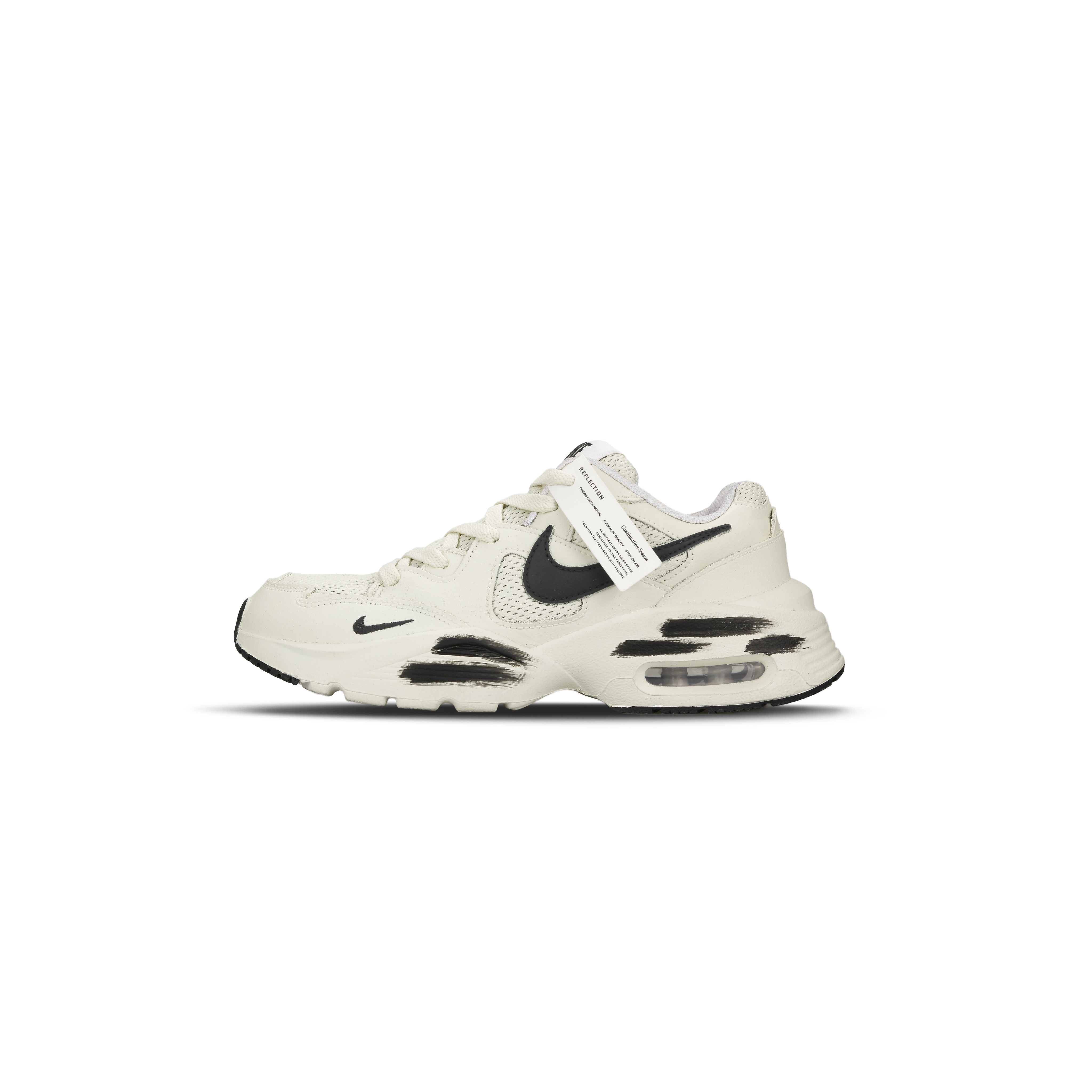 Nike Air Max Fusion Abrasion Resistant Running Shoes Women’s Beige Black
