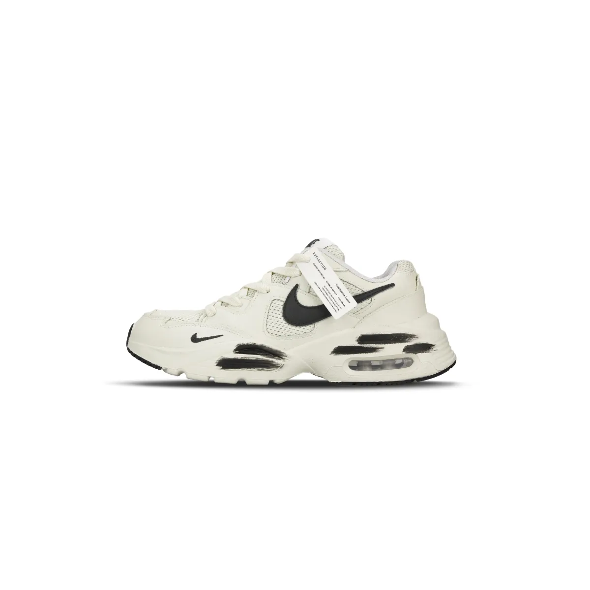 Nike Air Max Fusion Abrasion Resistant Abrasion Resistant Running Shoes Women's Beige Black