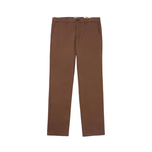Timberland Casual Pants Men's Brown Moderate Straight Fit Pants