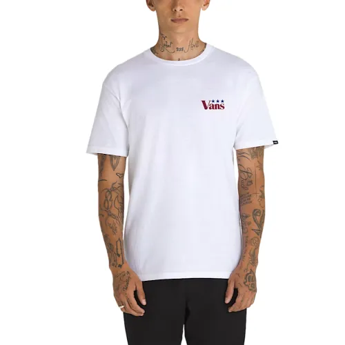 Vans T Shirts Men's White Crew Neck Moderate