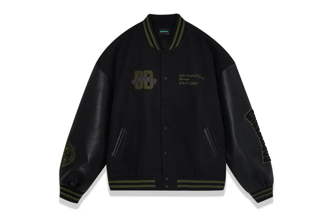 BD.POWER UP+ Baseball Jacket Unisex Black