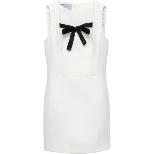 Prada bow-detail sleeveless dress