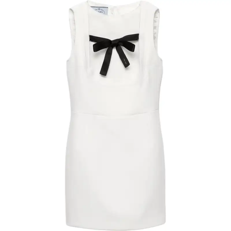 Prada bow-detail sleeveless dress