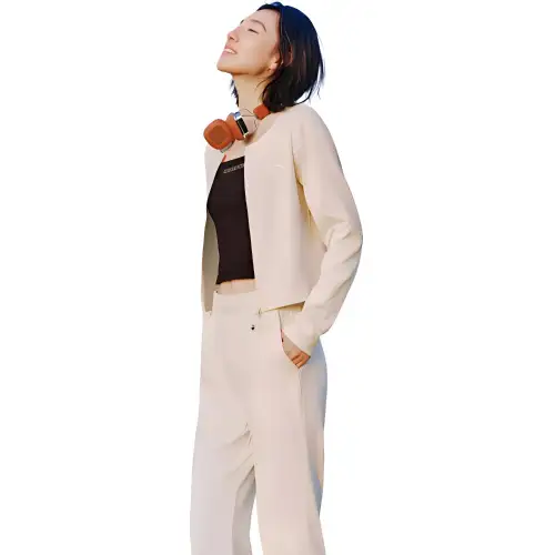 Anta Sports Life Collection Jackets & Coats Women's Vanilla Ecru