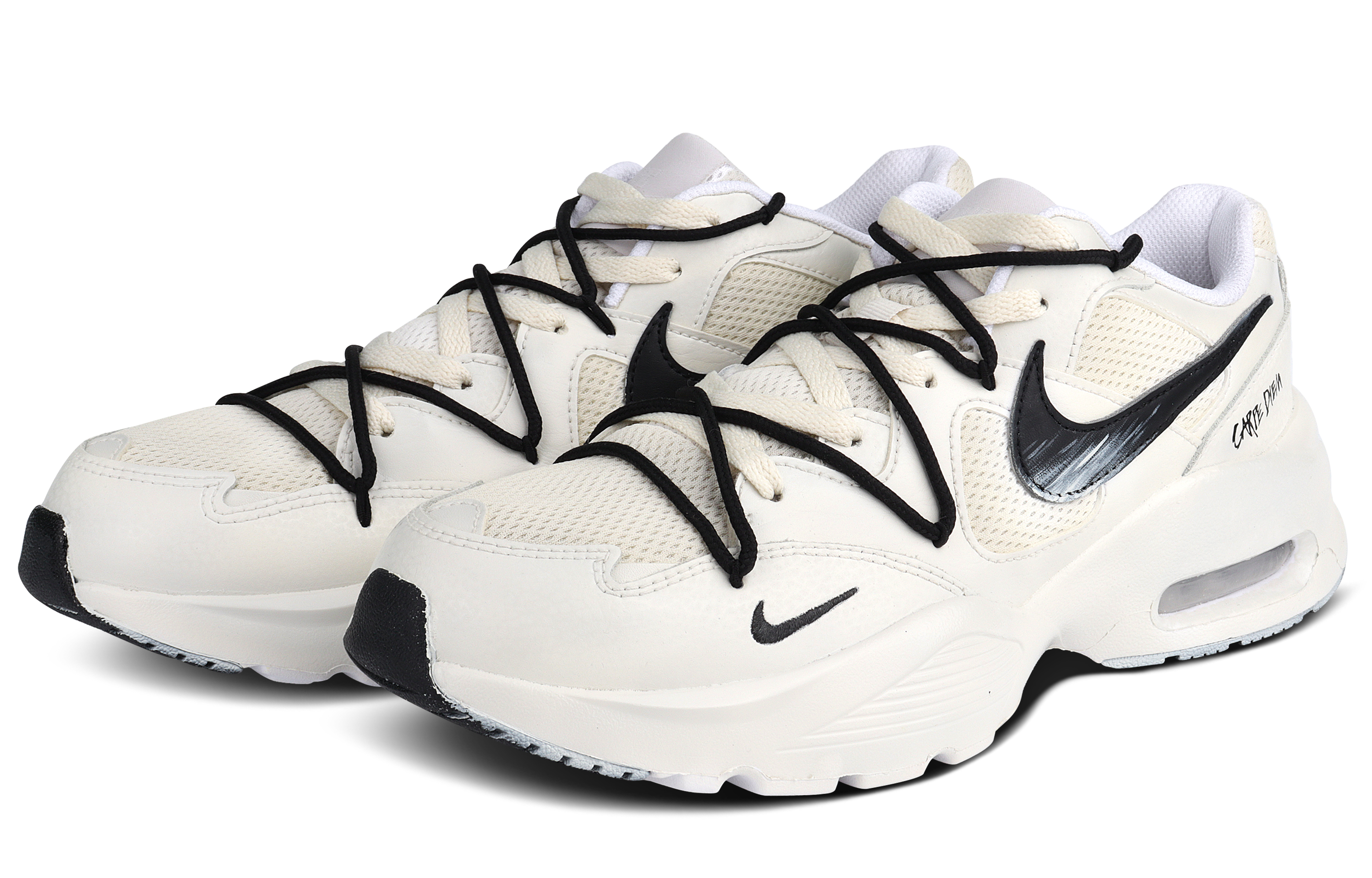 Nike Air Max Fusion Abrasion Resistant Breathable Abrasion Resistant Breathable Low top Running Shoes Unisex Ecru