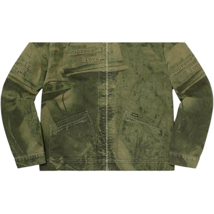 Куртка Supreme FW19 Week 1 Is Love Denim Work Jacket — фото 4
