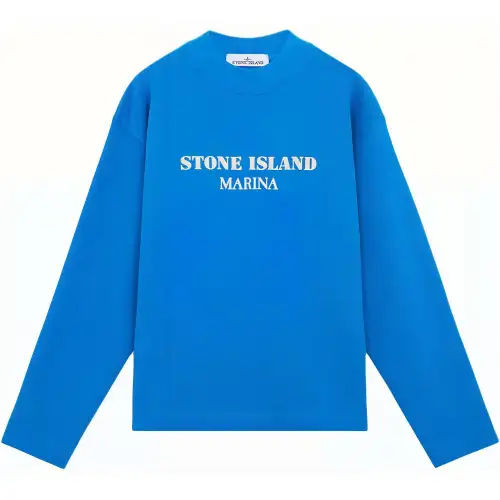 STONE ISLAND Marina Sweatshirt Men's Bright Blue