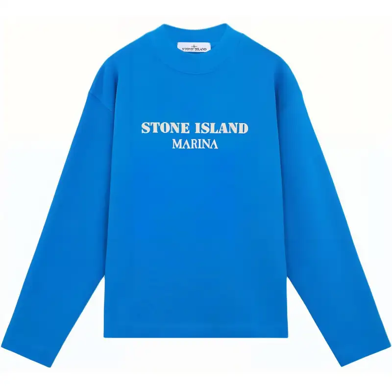 STONE ISLAND Marina Sweatshirt Men's Bright Blue