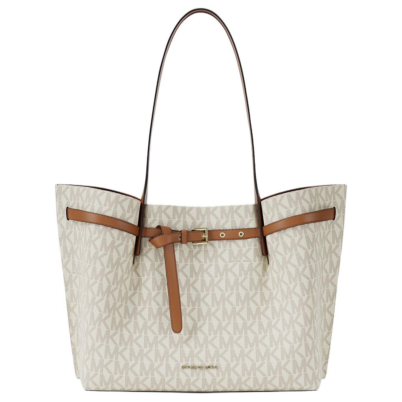 Женская сумка MICHAEL KORS Emilia (бежево-коричневая)