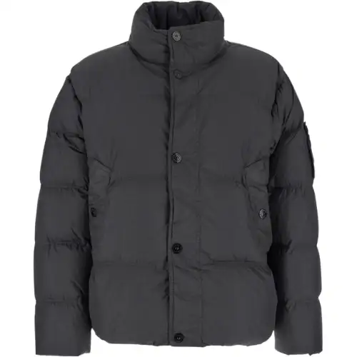 STONE ISLAND Down Jackets & Coats Unisex Gray