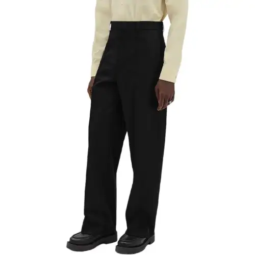 HERMES Casual Pants Men's Black Moderate