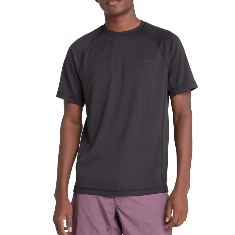 Timberland T Shirts Men's Gray Crew Neck Moderate