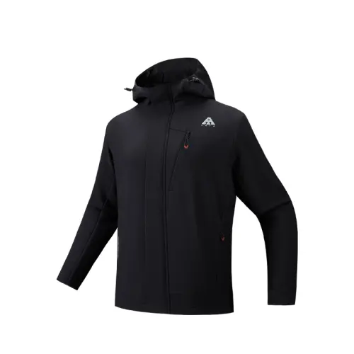 Anta Outdoor Collection Minimalist Style Comfortable Casual Softshell Hooded Fleece Lined Thermal Windproof Fashion