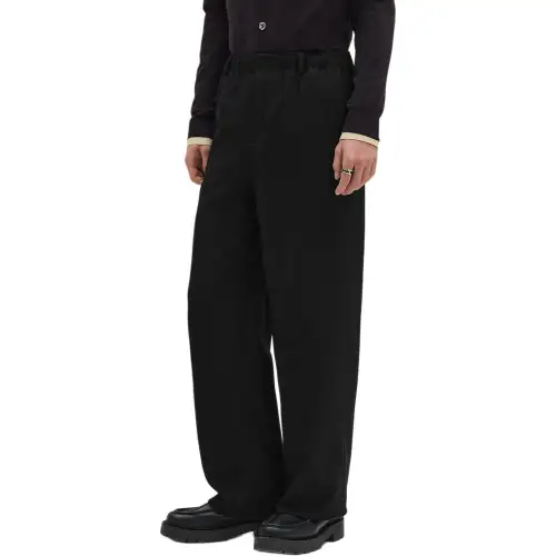 HERMES Casual Pants Men's Black Moderate Other