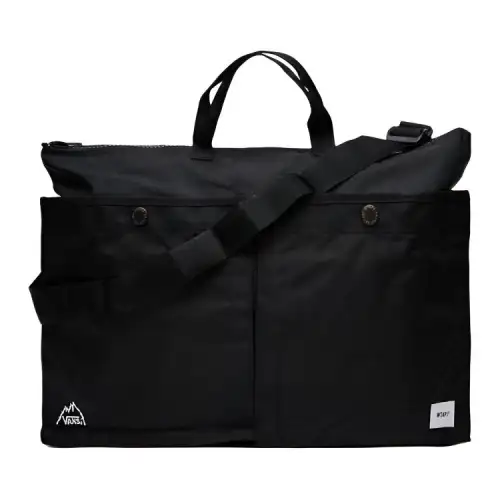 Vans Nylon Portable Crossbody Bag, Shoulder Bag Extra Large Men's Black