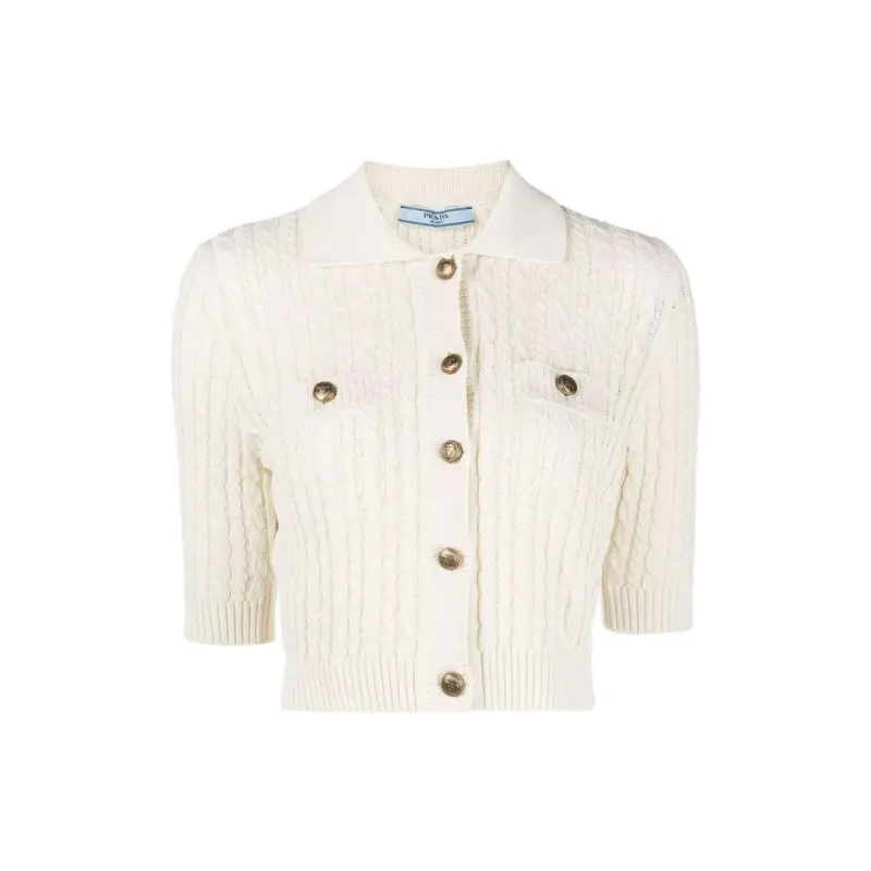 PRADA SS23 Polo Shirt Women's Beige