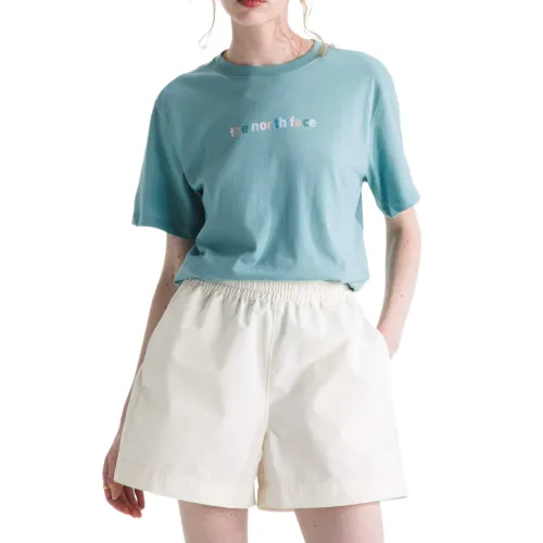 THE NORTH FACE T Shirts Women's Blue Crew Neck Moderate
