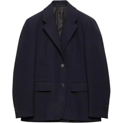 Prada single-breasted rush stitch jacket