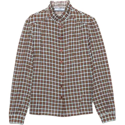 Prada checked shirt