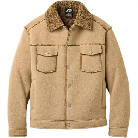 UGG Jackets Men's Khaki Lapel Moderate Other