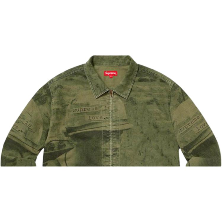 Куртка Supreme FW19 Week 1 Is Love Denim Work Jacket — фото 3