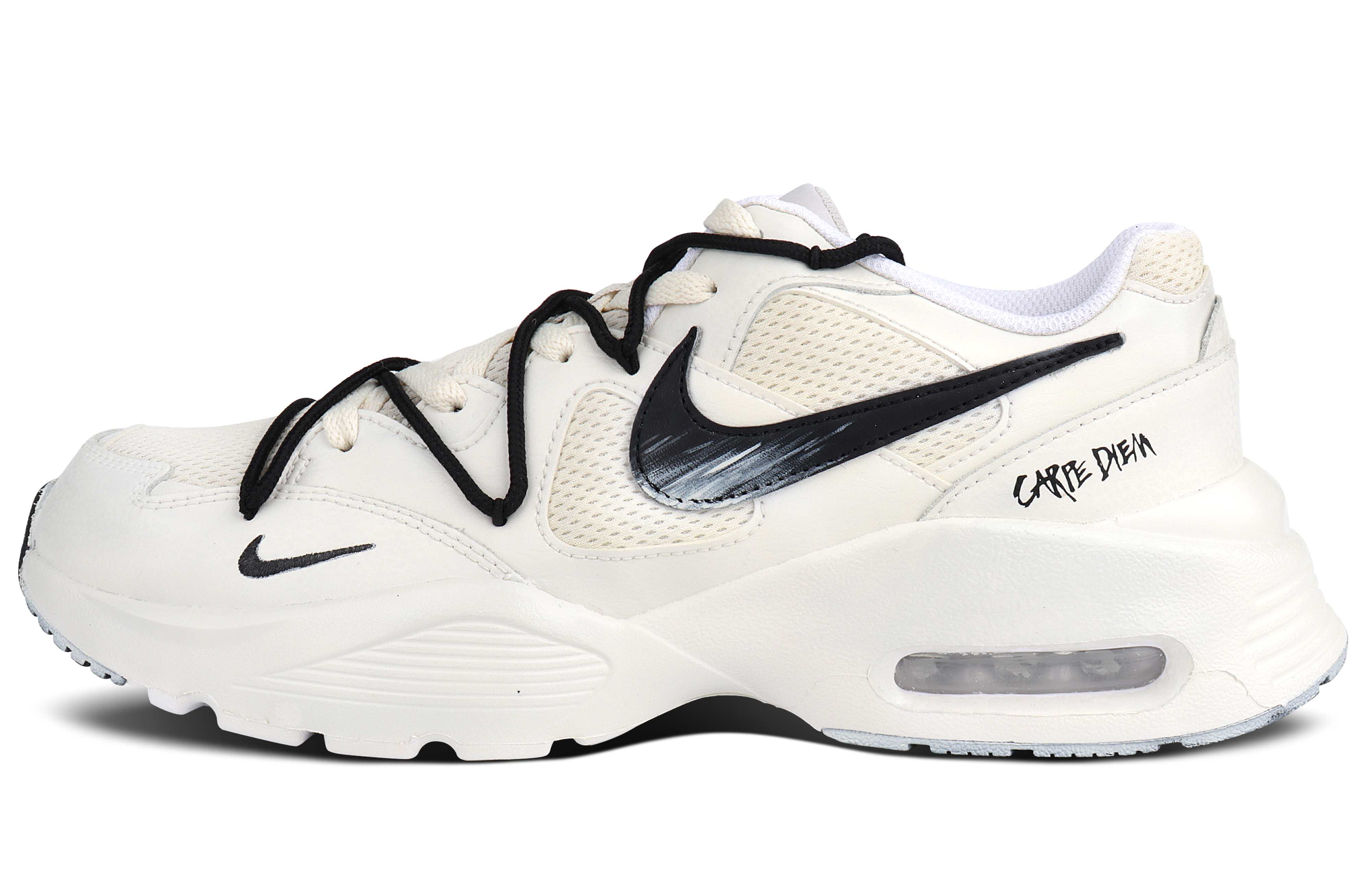 Nike Air Max Fusion Abrasion Resistant Breathable Abrasion Resistant Breathable Low top Running Shoes Unisex Ecru