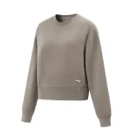Li Ning Sweatshirts Women's Bamboo Umber Crew Neck Moderate Regular