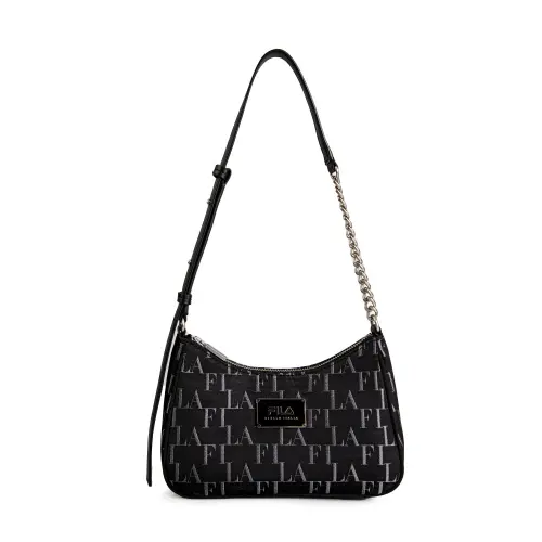 FILA Fabric Shoulder Bag Women's Black