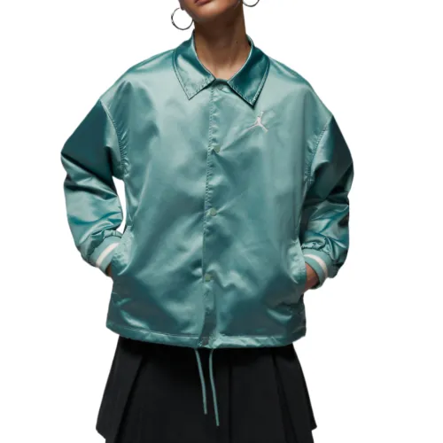 Jordan Jackets Women's Cannon Gray Blue Lapel Moderate Other
