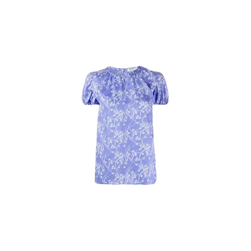 KENZO Puff Sleeve T Shirt Women's Blue White