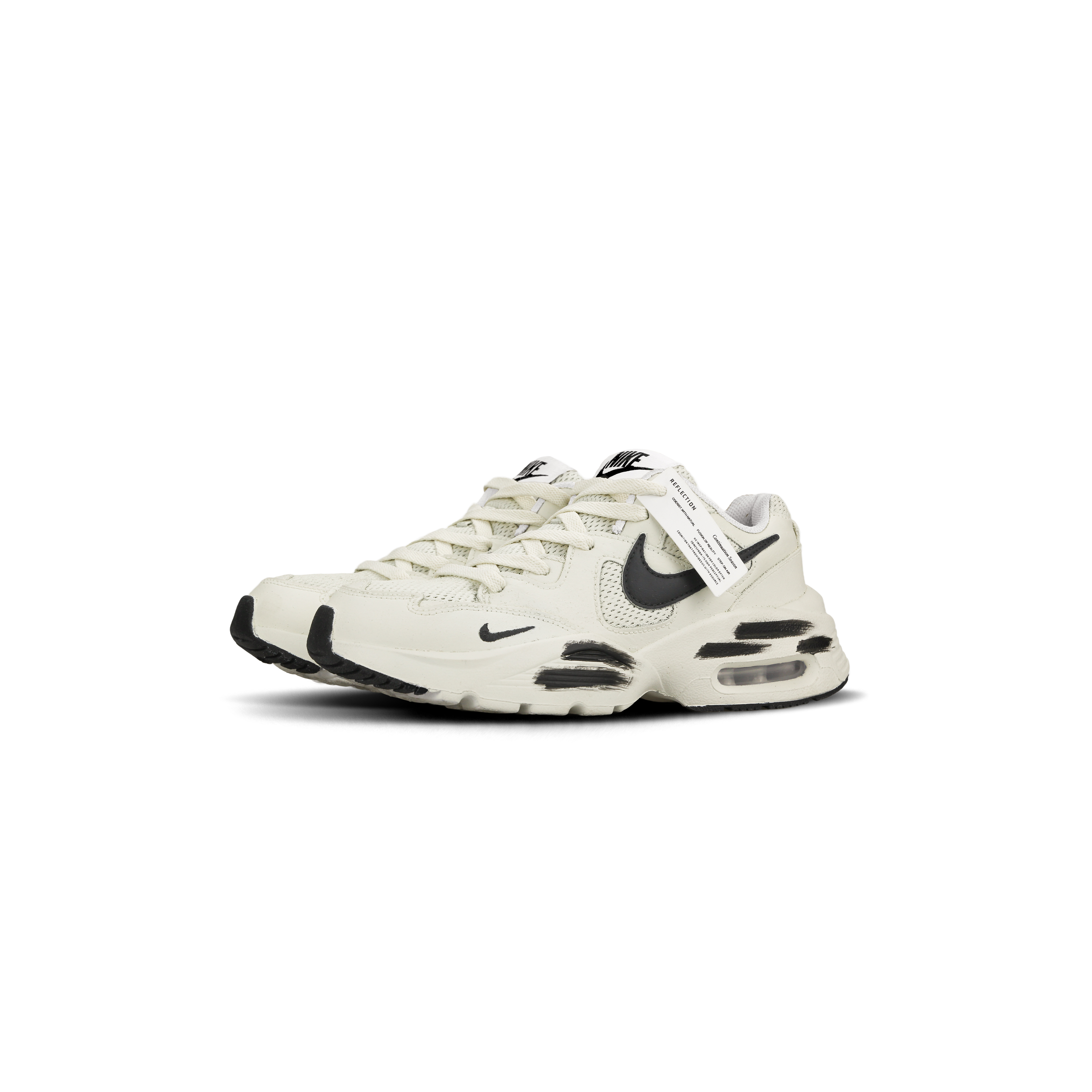 Nike Air Max Fusion Abrasion Resistant Running Shoes Women’s Beige Black