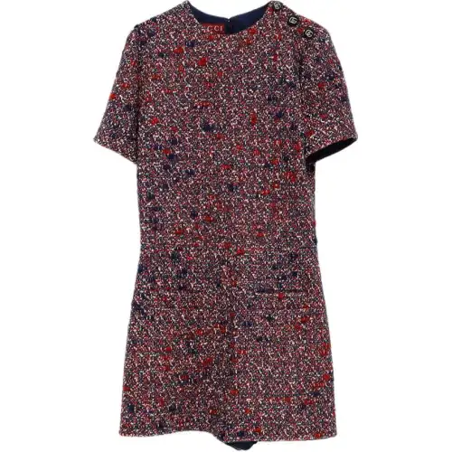 Gucci tweed button-detail dress
