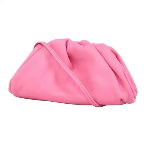 Bottega Veneta Hook Leather Handbag Women's Pink