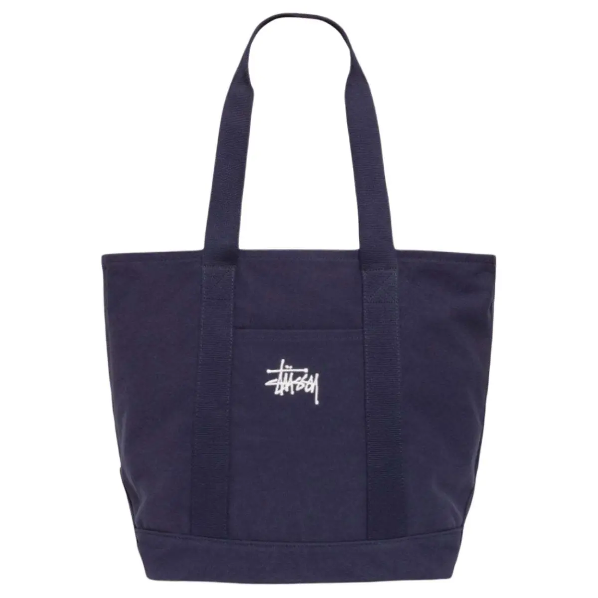 Stussy Canvas Tote Bag, Shopping Bag, Handbag Extra Large Women's Marine Blue