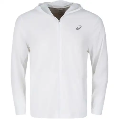 ASICS Jackets Men's White Hooded Moderate Other