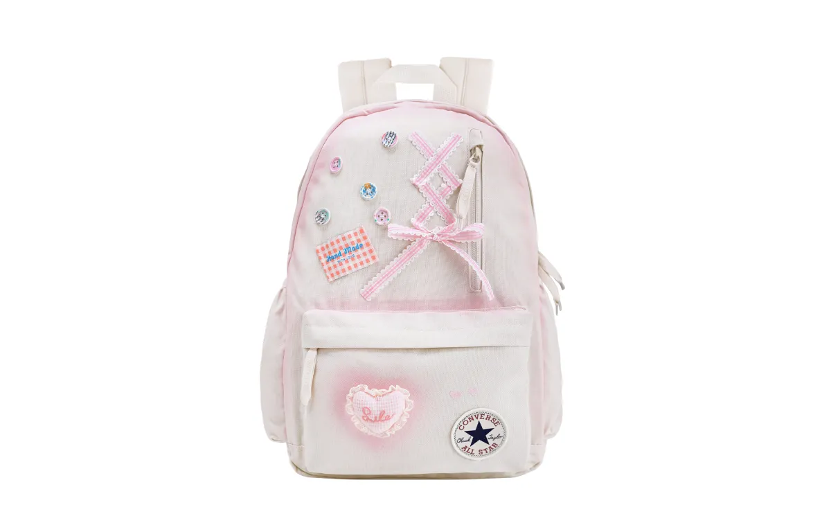Converse Polyester Pink Berry Bubbles Backpack Medium Women's Pink