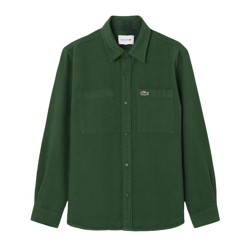 Мужская рубашка LACOSTE Двусторонняя (синяя)