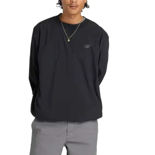 New Balance Sweatshirts Men's Black Crew Neck Moderate Regular