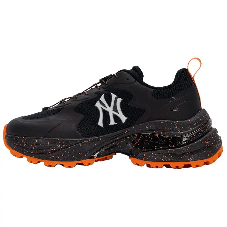 MLB Curve Runner Slip Resistant, Abrasion Resistant, Breathable, Height Increasing Low top Chunky Sneakers Unisex Black