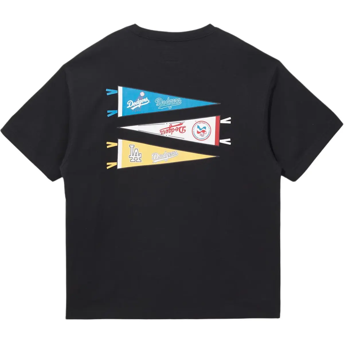 New Era T-Shirts Unisex Black Crew Neck Moderate