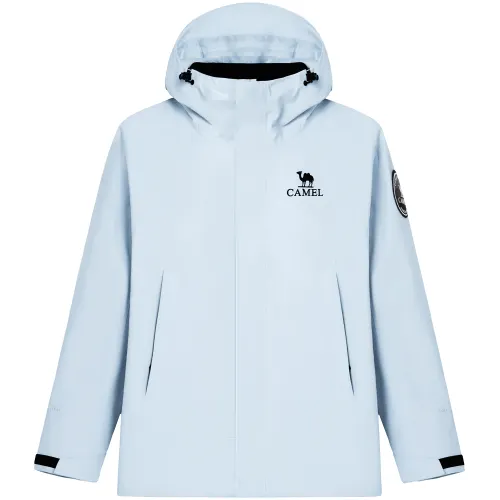 CAMEL Camel all-weather series outdoor windproof, rainproof, wear-resistant and stuffy-proof mountaineering jacket, warm and cold-resistant fleece three-in-one hiking urban life/travel/commuting ice climbing and rock climbing jacket, same style for men and women