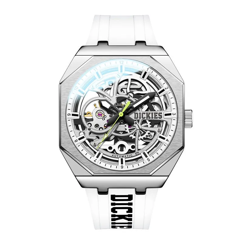 Dickies Starlight Series Wrist Watches Mechanical Movement Stainless Steel Watchband Skeleton Dial Unisex Box