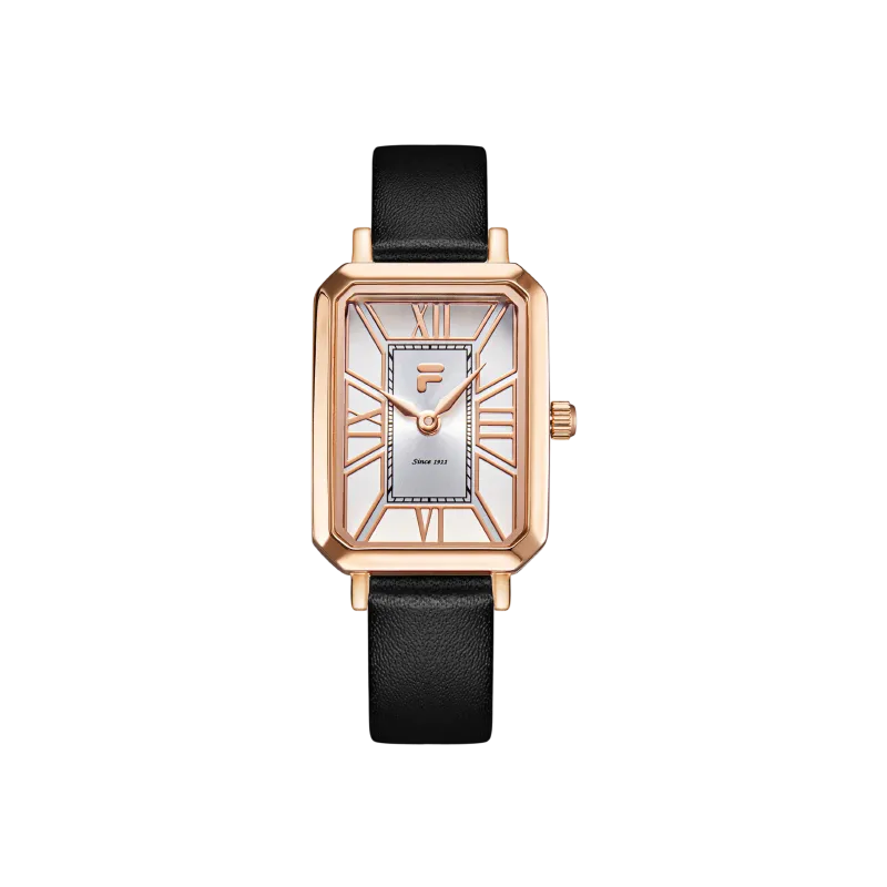 FILA Elegant Collection Elegant Goddess Wrist Watches Quartz Movement Leather Strap White Dial Women's Watch
