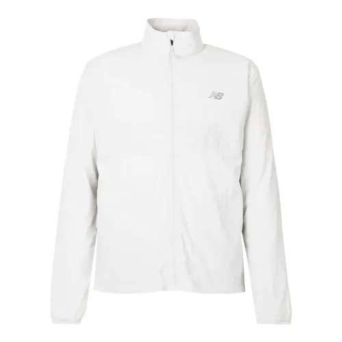 New Balance Jackets Men's White Stand Collar Moderate Other